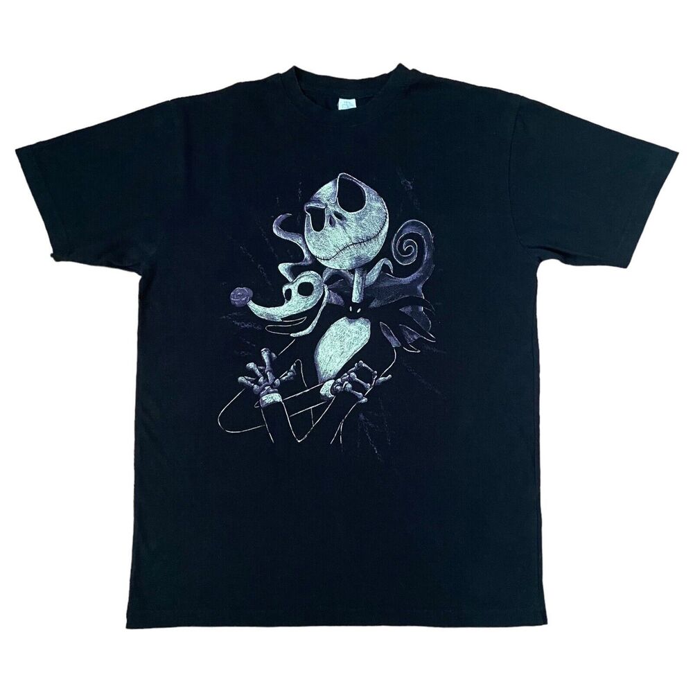 HNH Apparel Men Nightmare Before Christmas Short Sleeve T Shirt Size L Halloween - Picture 2 of 7